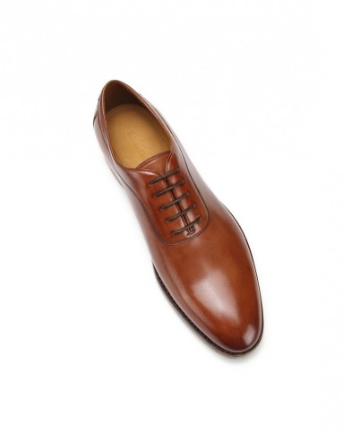 baldinini男士棕色胎牛皮固特异纯手工正装鞋