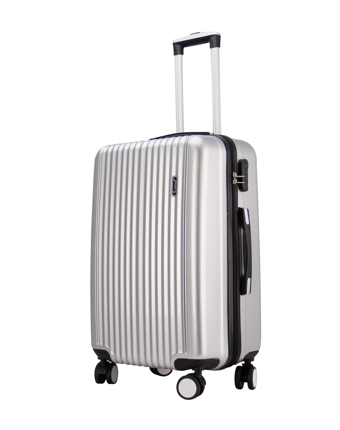 trablog银色情侣拉杆箱24寸