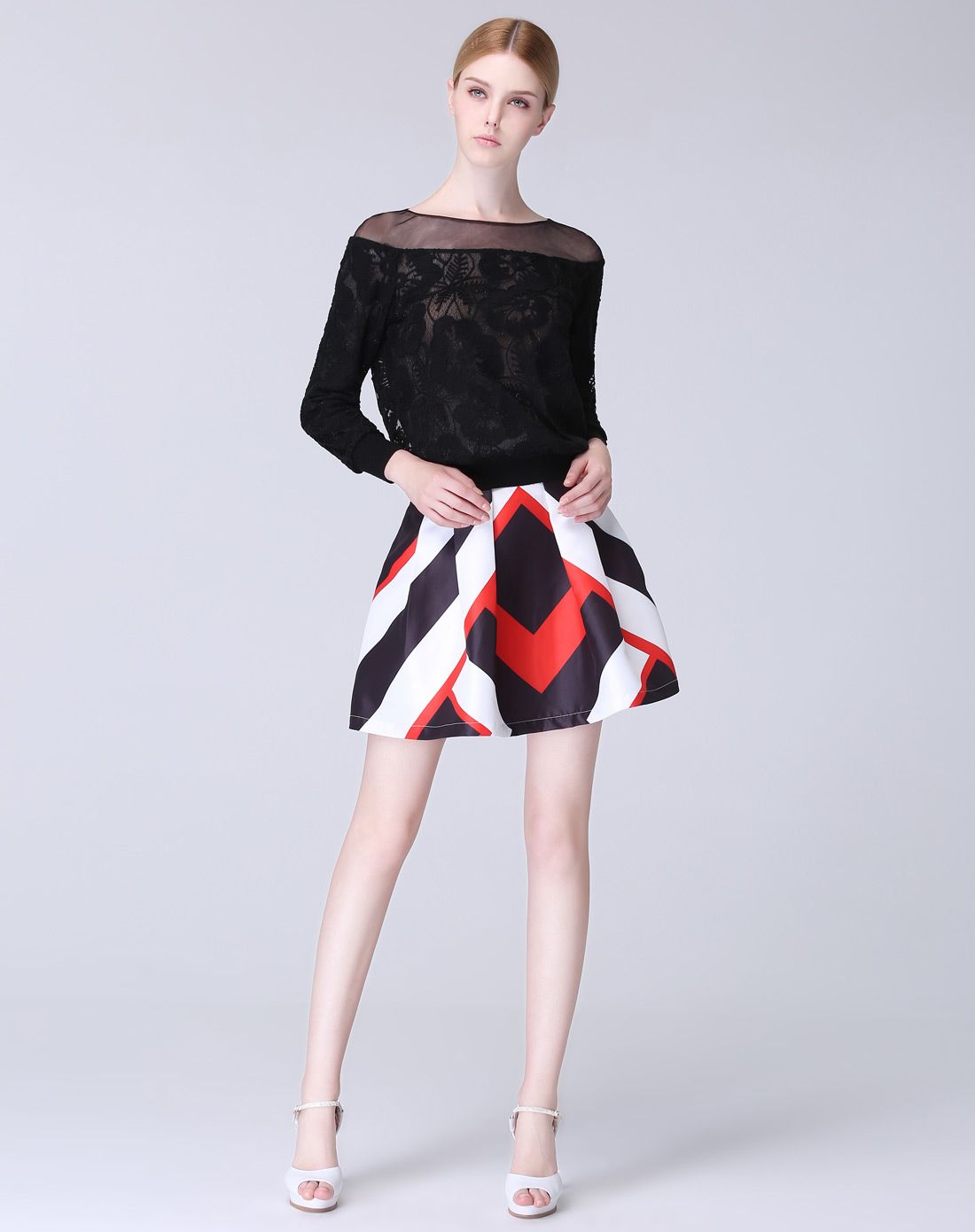 梵希蔓vimly女装移动端专场黑色时尚大牌圆领上衣vim15c65771_唯品会