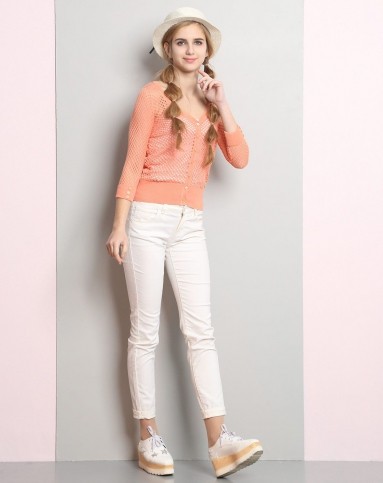 yilian粉橙/毛织外套cz3135440921_唯品会