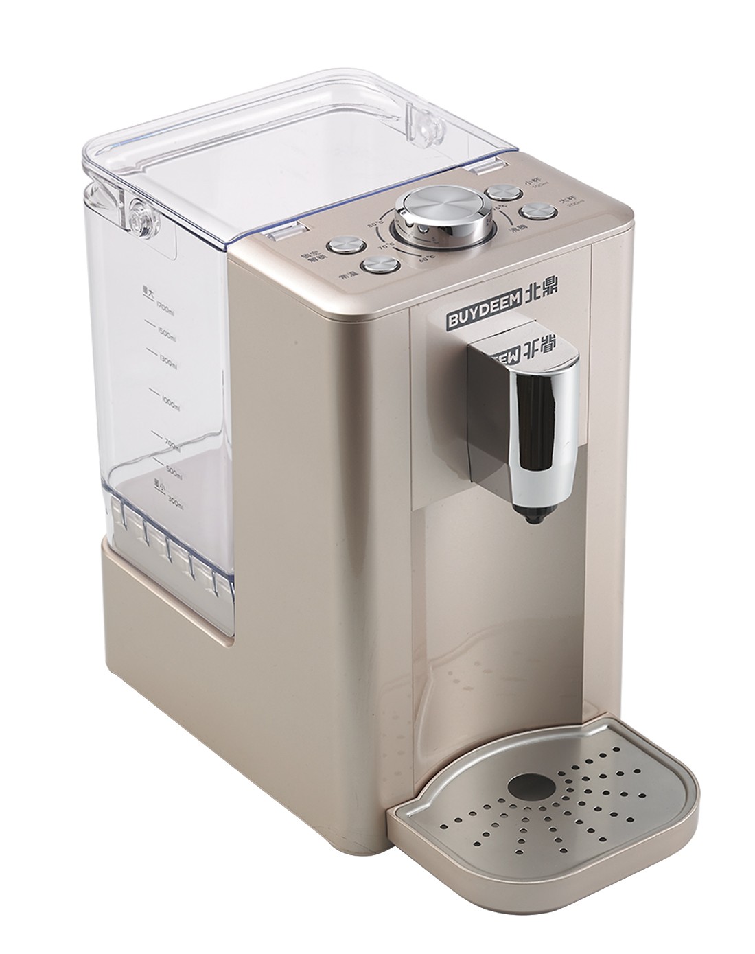 北鼎buydeem电器专场s502香槟金迷你台式速热开水机家用小型饮水机s