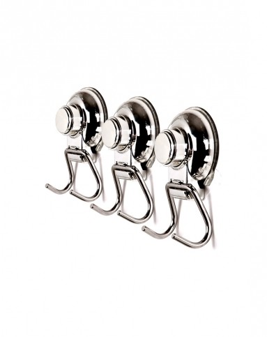 强力吸盘双勾3入