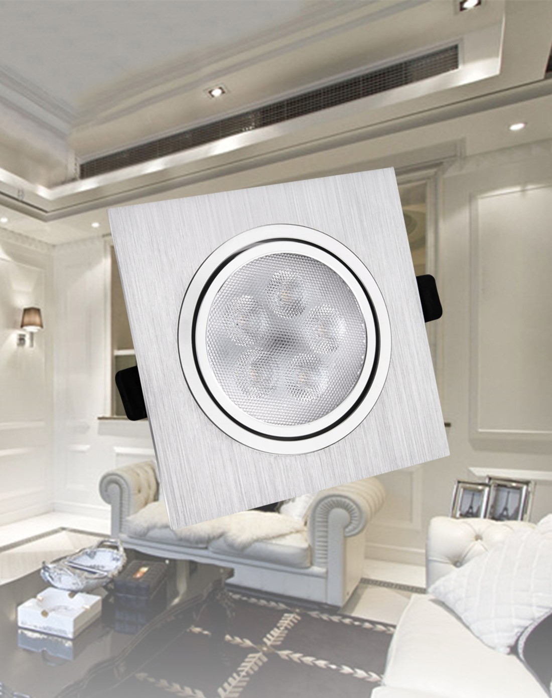 led单头格栅射灯5whsd315