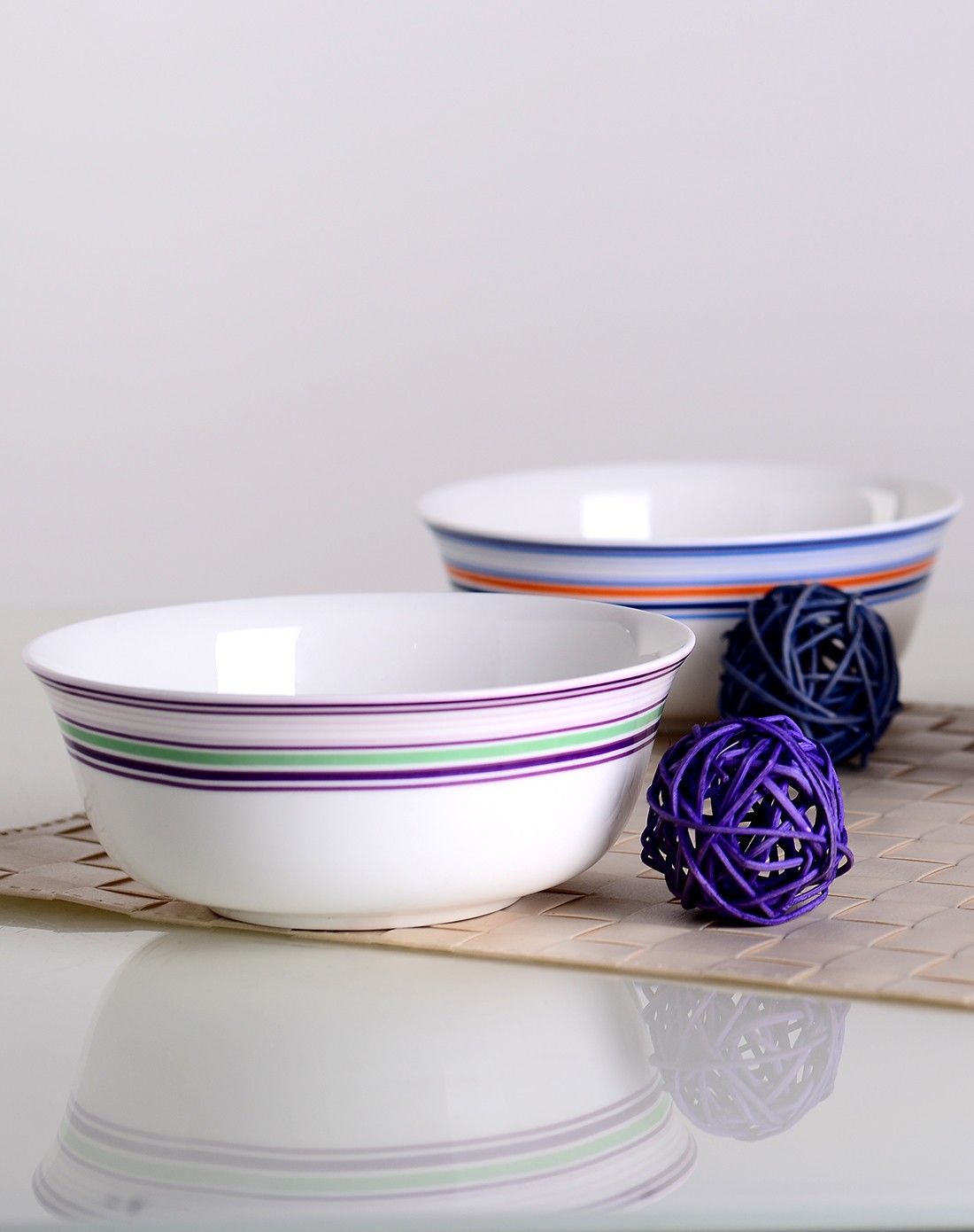 亿嘉ijarl家居彩条缤纷 6寸面碗 混色4只装f124mww_唯品会