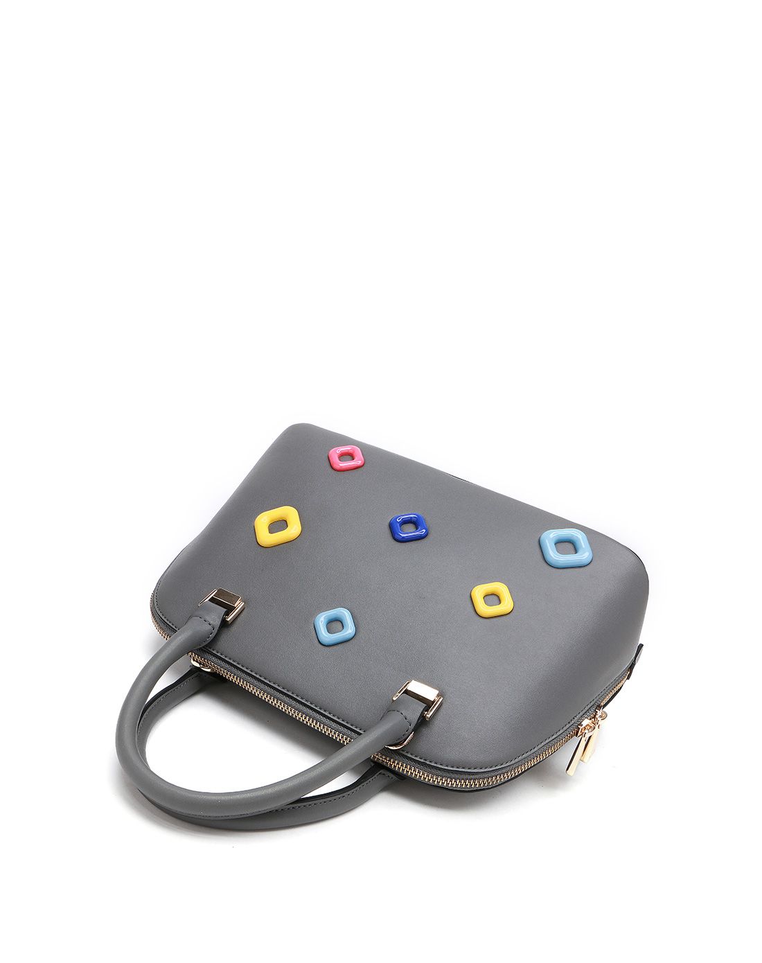 女款灰色甜美马卡龙优雅时尚手提贝壳包