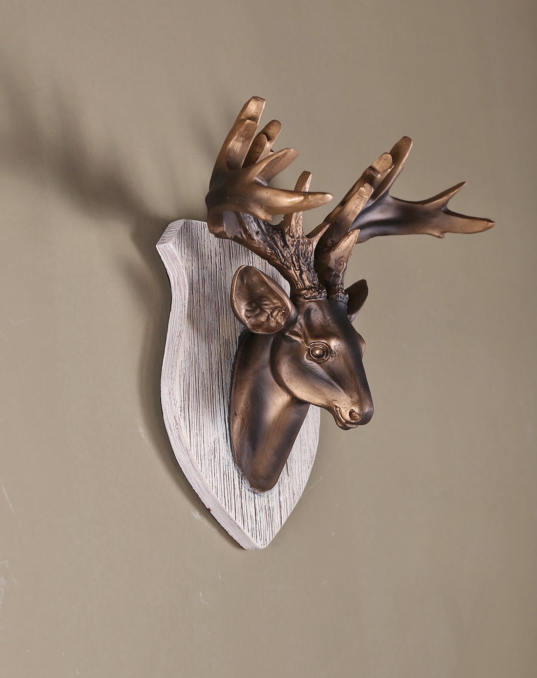 欧式创意家居巴尔特鹿头树脂壁挂c款