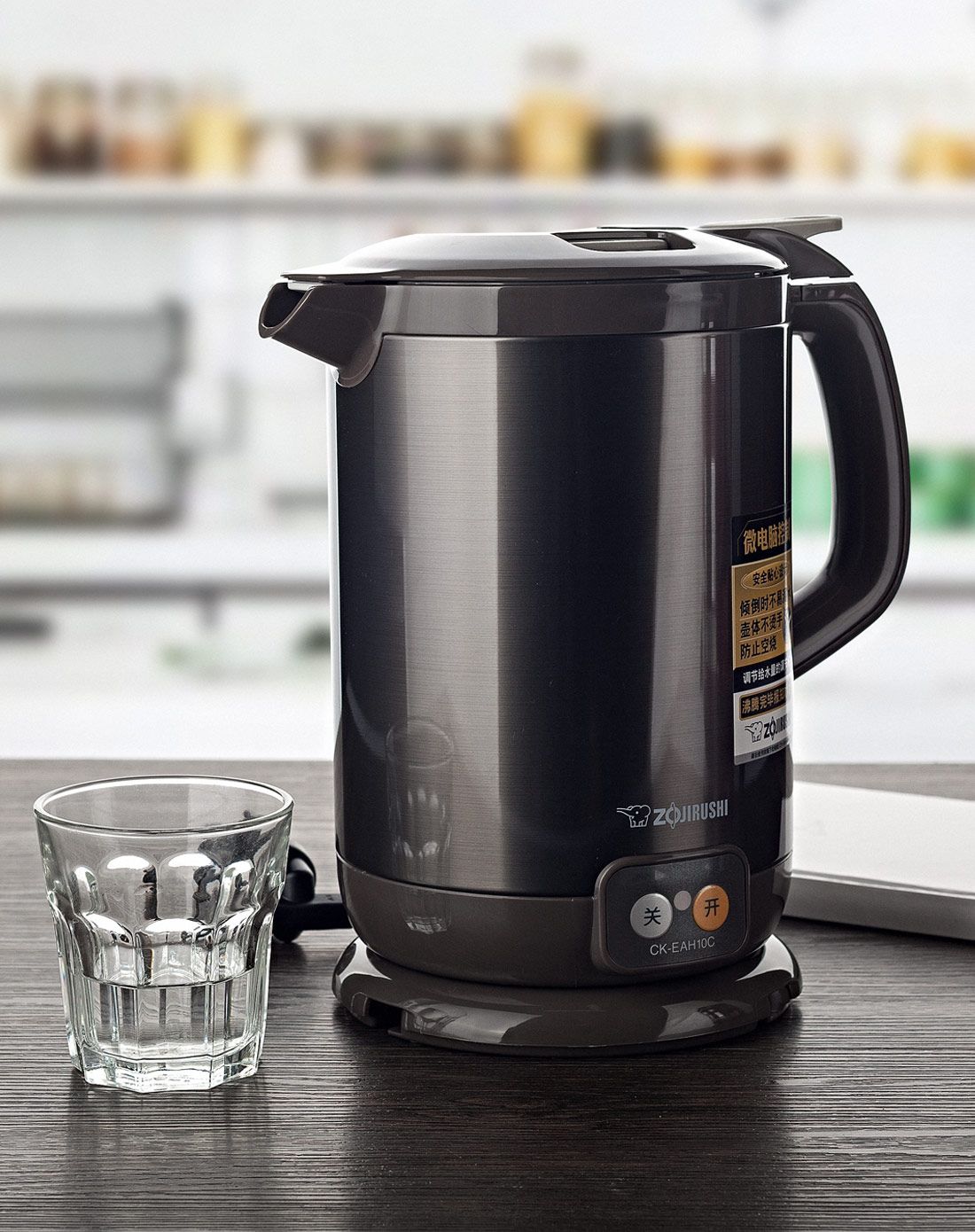 象印1.0l快捷沸腾电热水壶防空烧