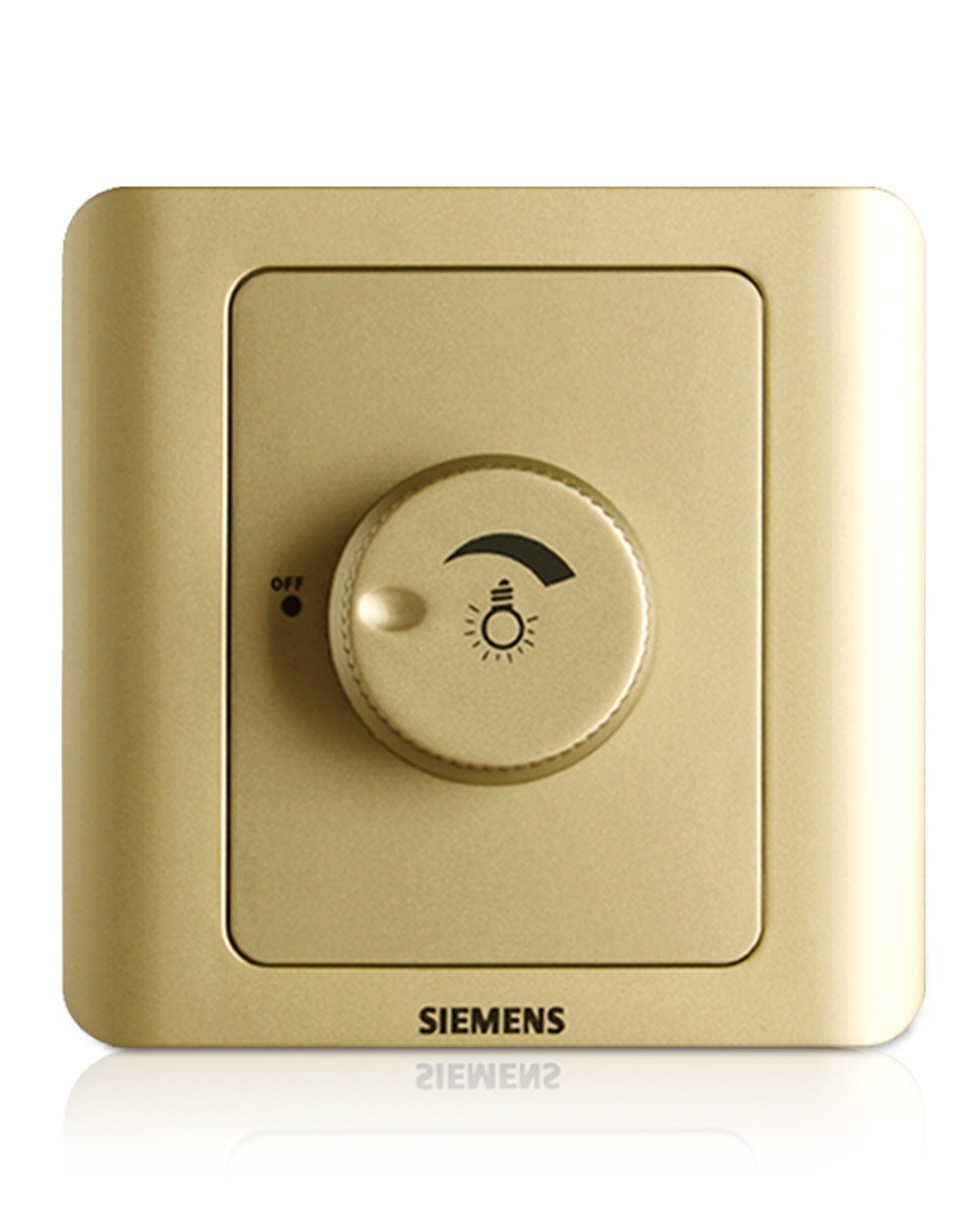 温馨精选远景系列金棕调光开关控制面板