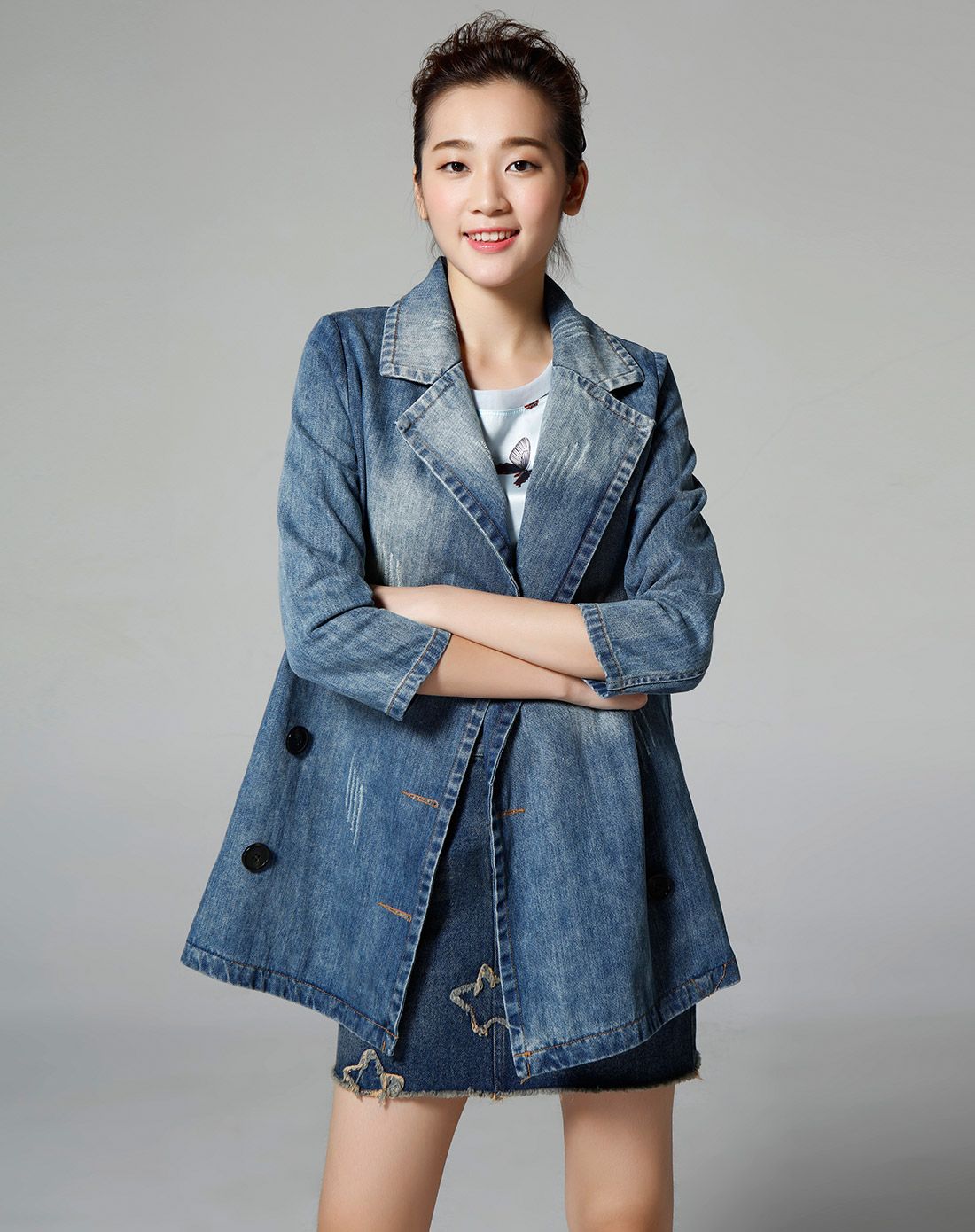 欧美风牛仔外套