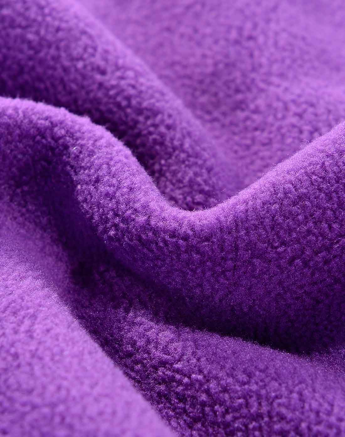 > 女款紫色抓绒衣 双面超细复合摇粒绒