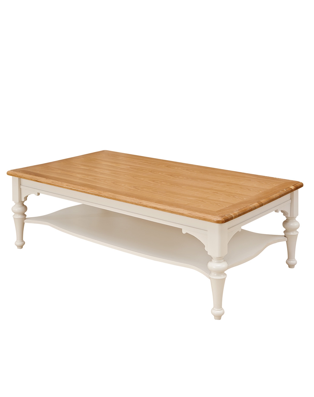 进口水曲柳欧式田园风长茶几