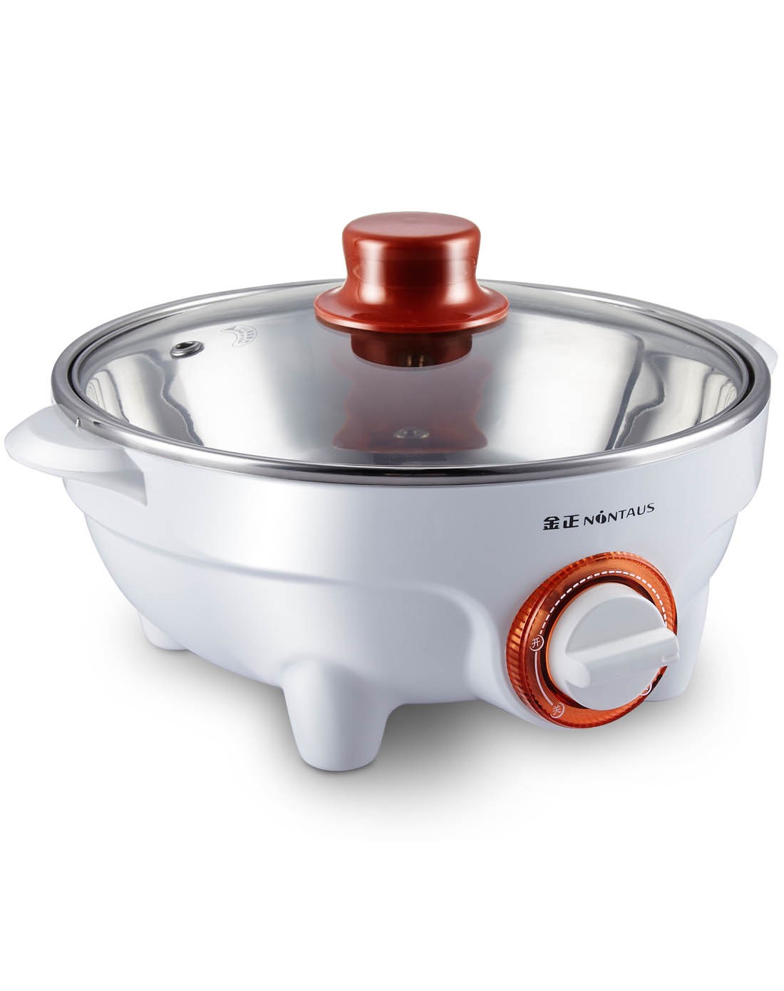 多功能迷你不锈钢电火锅 煮面火锅熬汤
