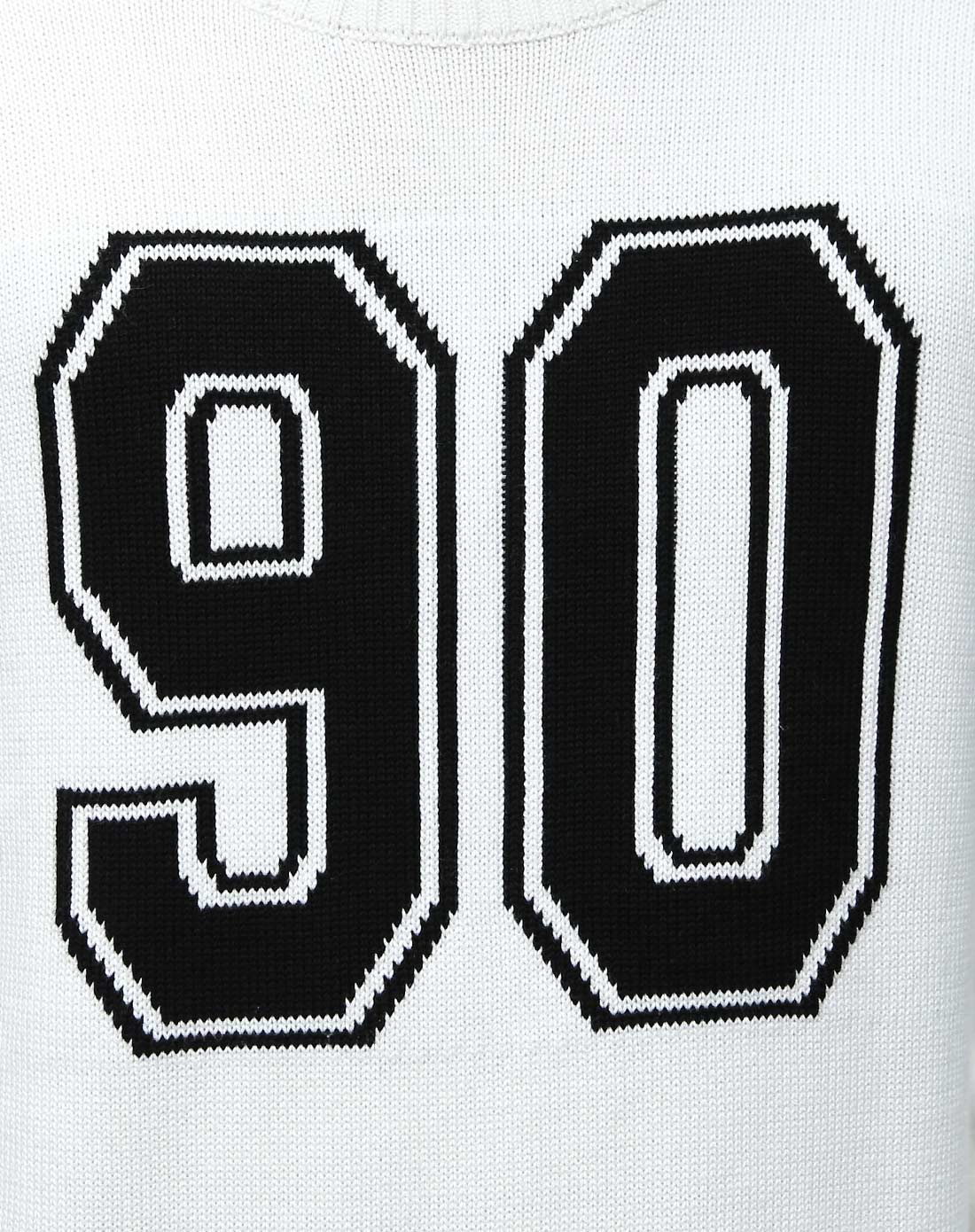 凡兔one-t男装移动专场男白色韩风数字图案休闲毛衣my-06baise_唯品会