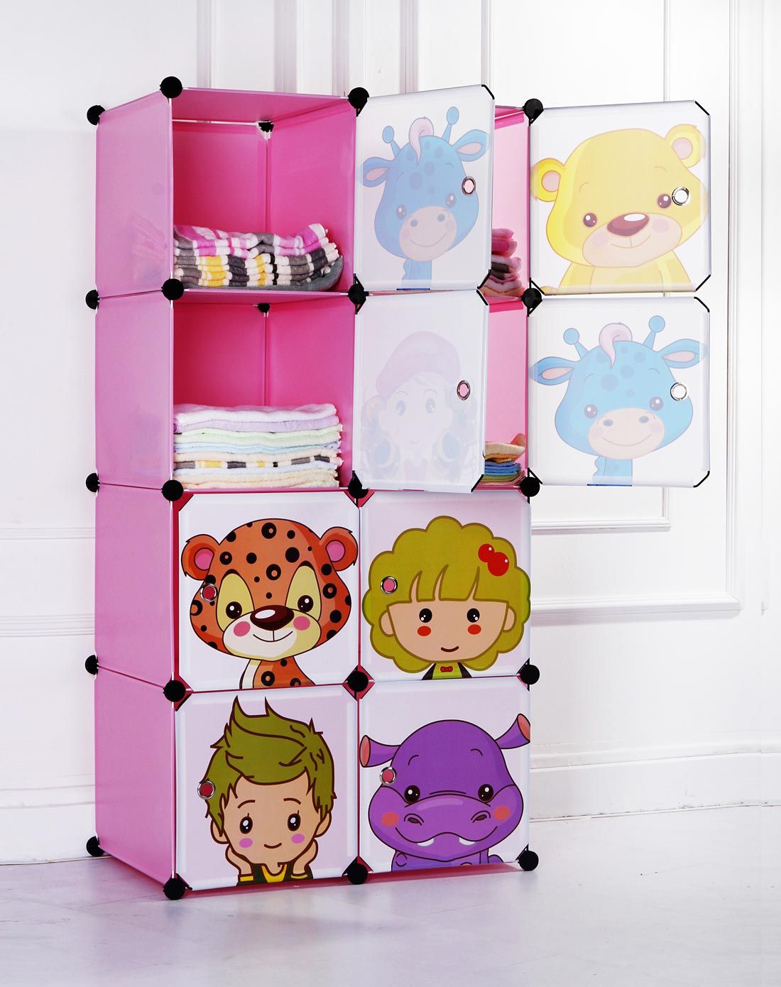 普通款 多色可选卡通8格收纳柜