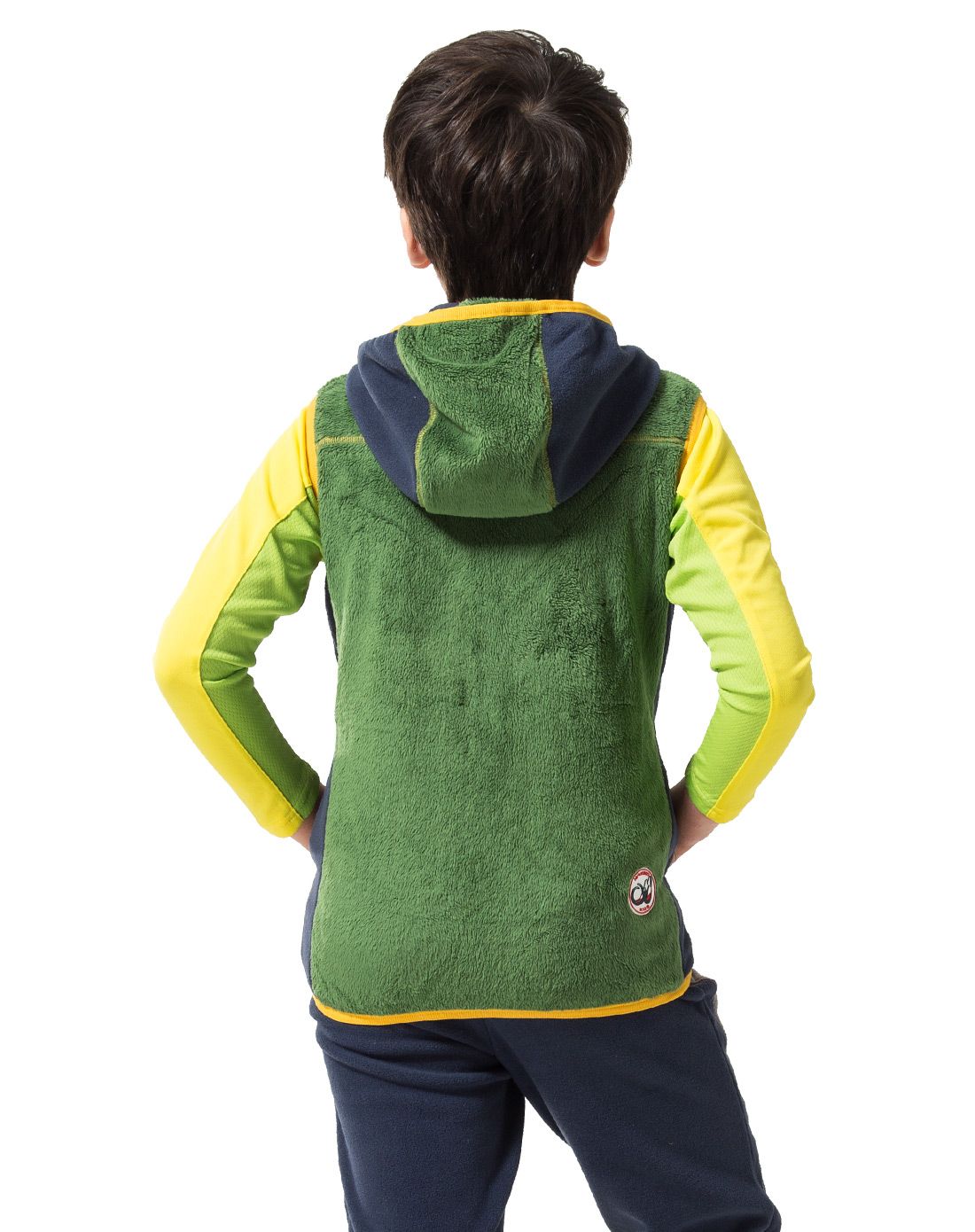 舒适保暖 童款橄榄绿/藏青童款抓绒马甲