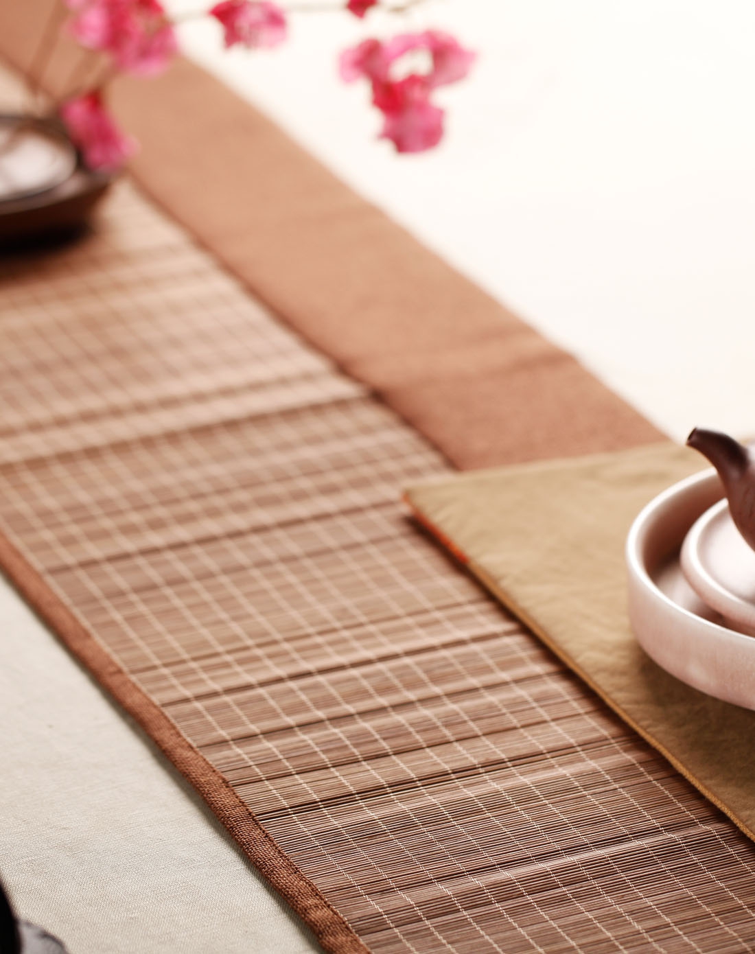 雅士竹茶铺(咖啡色)茶席茶铺