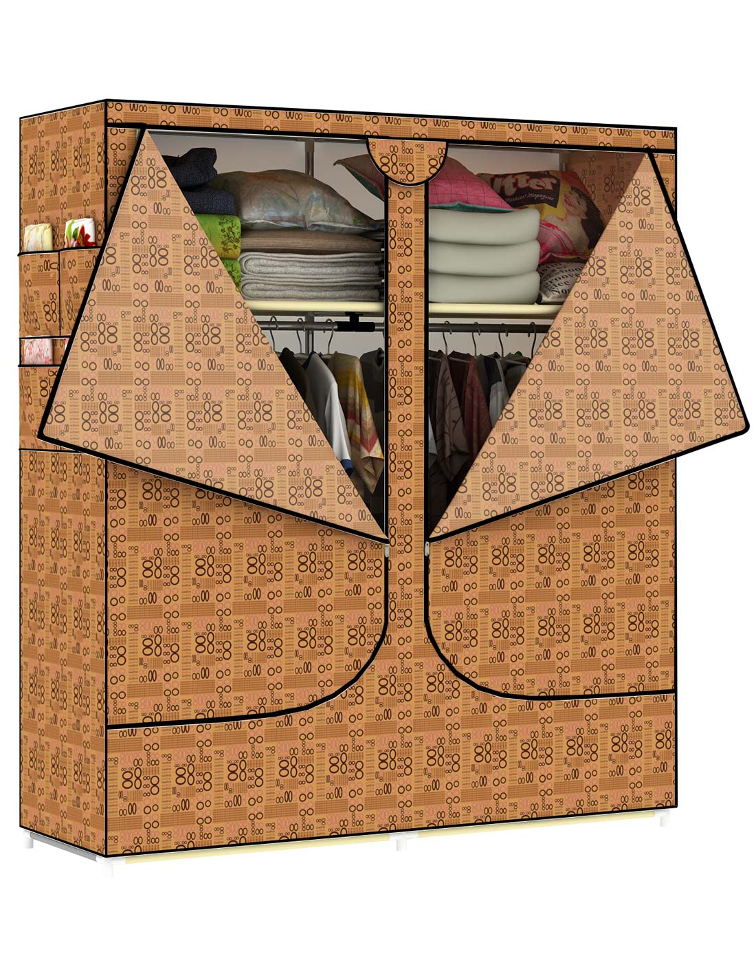 牛津布衣柜带拉链双款