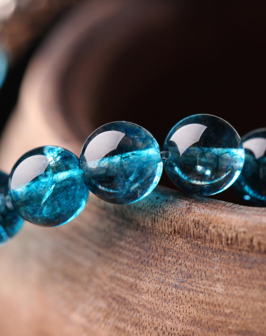 月婵·蓝晶石925银祥云手链