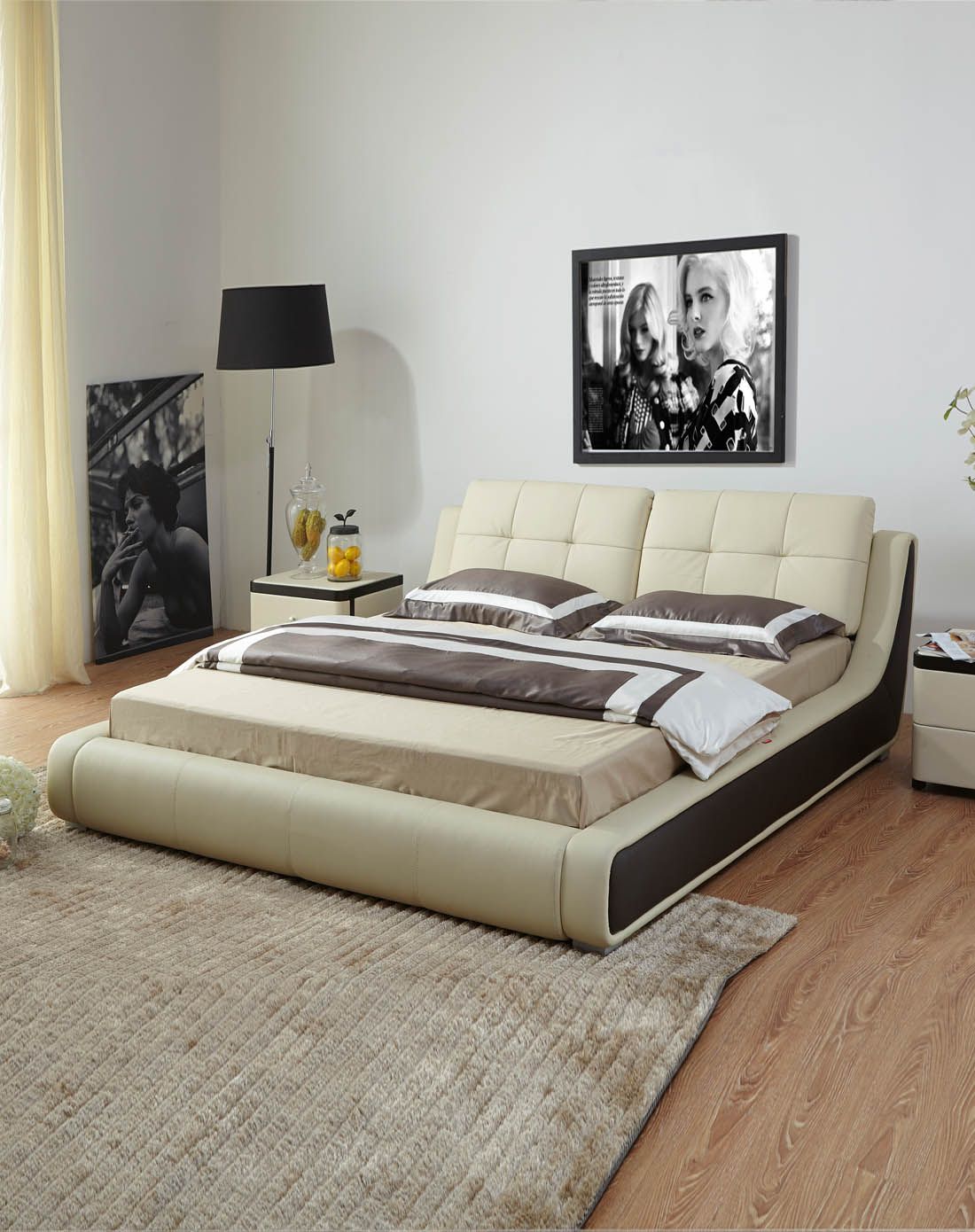 顾家家居kuka家具专场经典爆款卧室双人皮艺软床五件套kuka015212