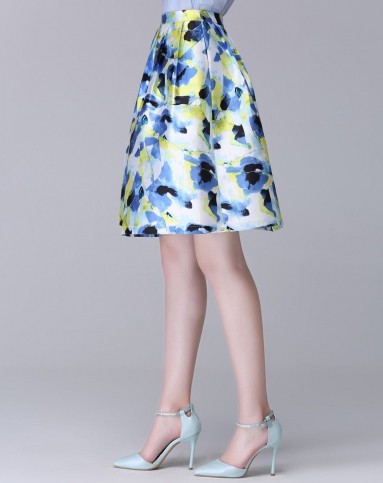 梵希蔓vimly女装移动端专场兰花色时尚大方a摆花色单裙vim15c65763ls