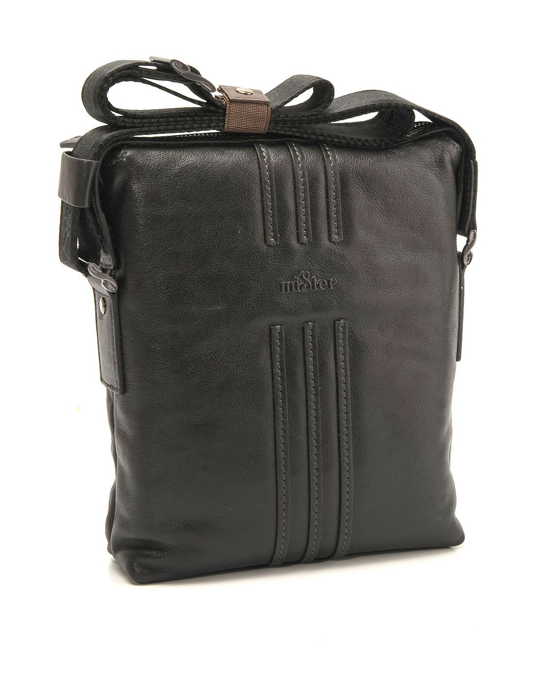 名仕mister鞋包黑色牛皮商务正装竖身斜挎包s2psa0542a_唯品会