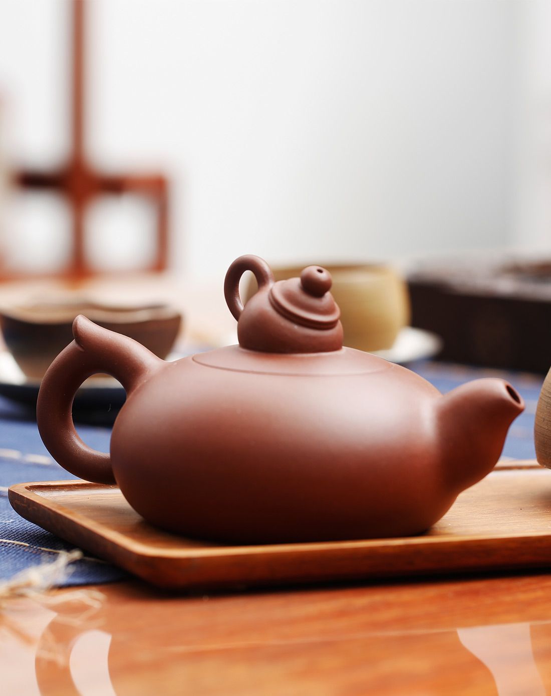 束氏紫砂子母壶(含包装)