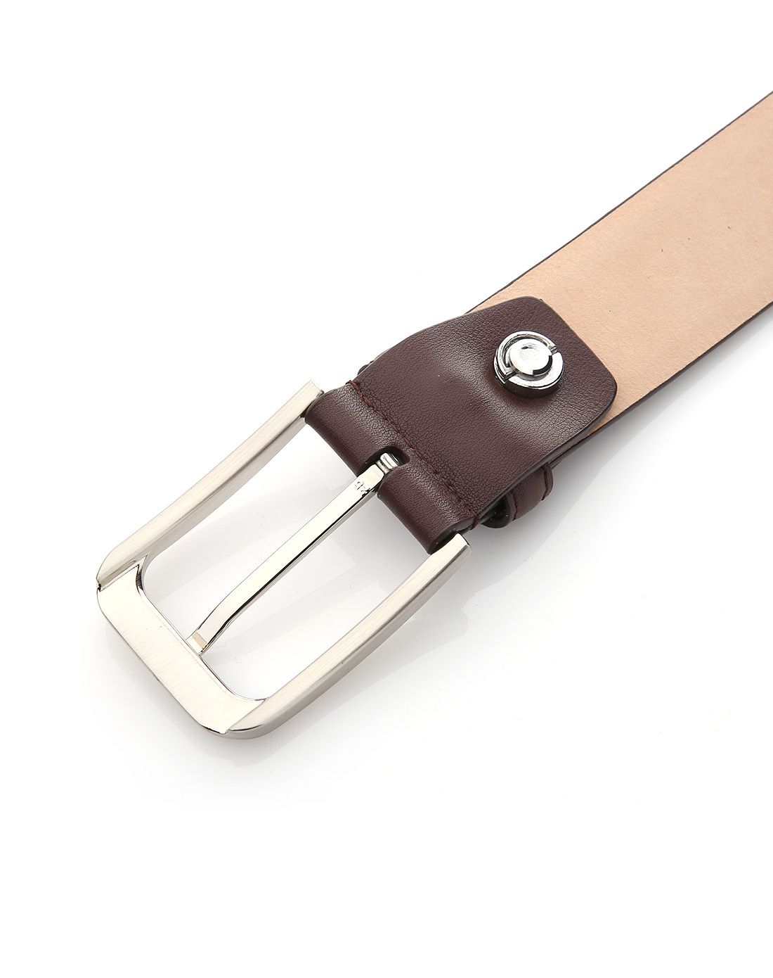 头层牛皮双车线针扣休闲时尚皮带