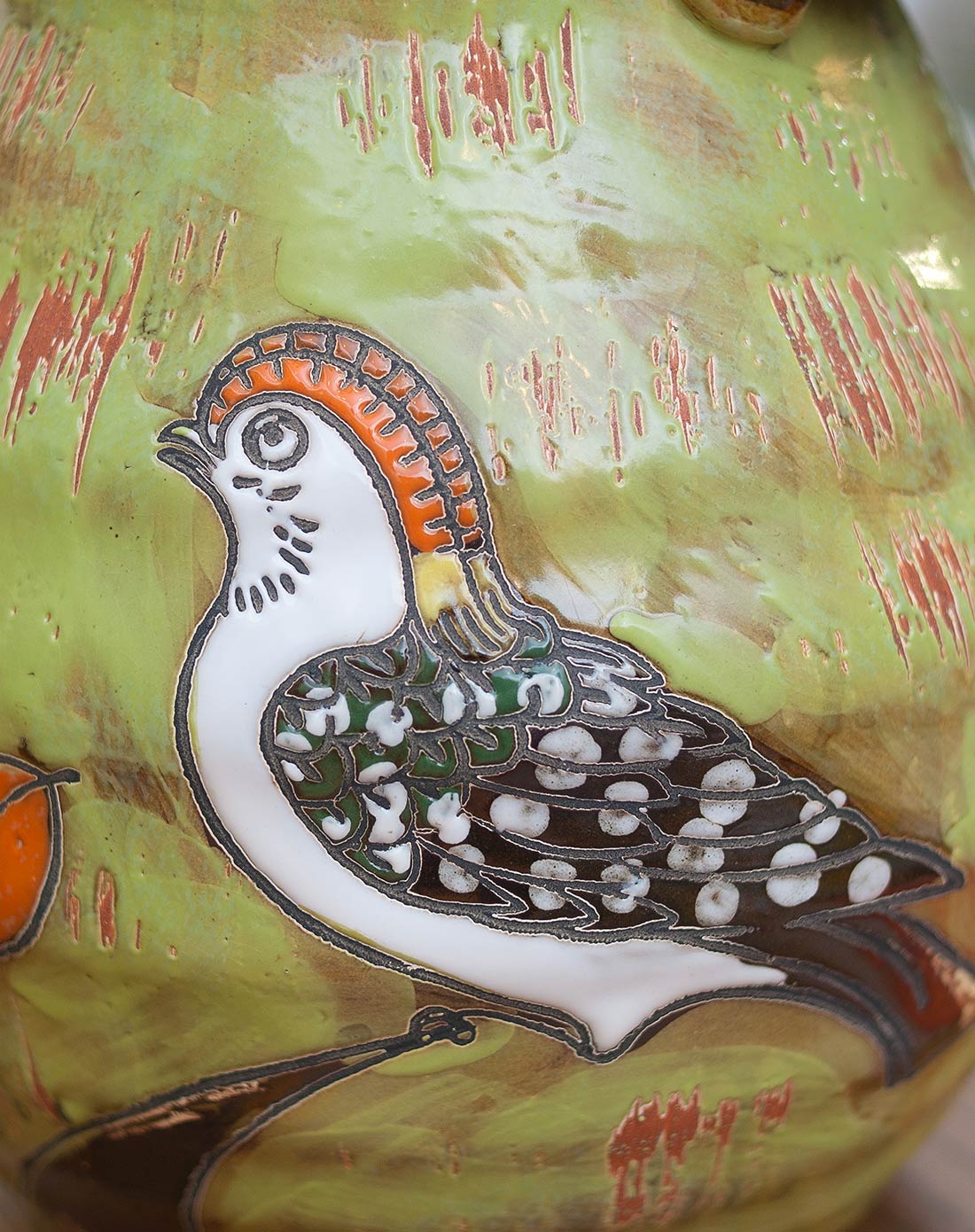 小鸟系列陶瓷彩绘花瓶家居摆件