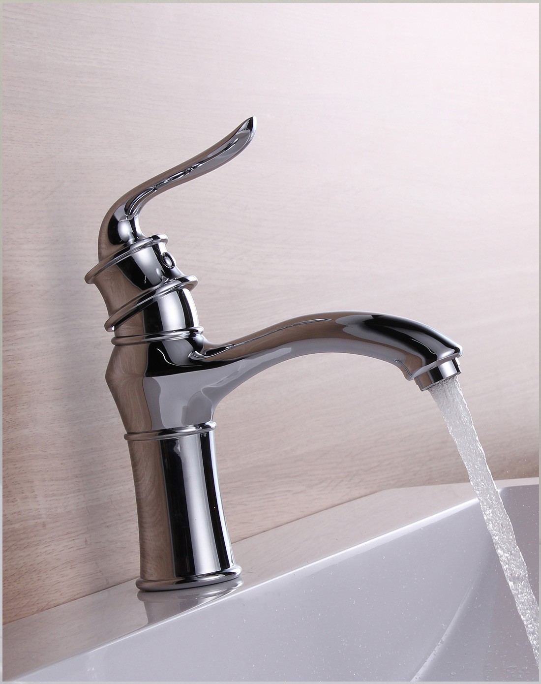 铬色仿古冷热水龙头套装