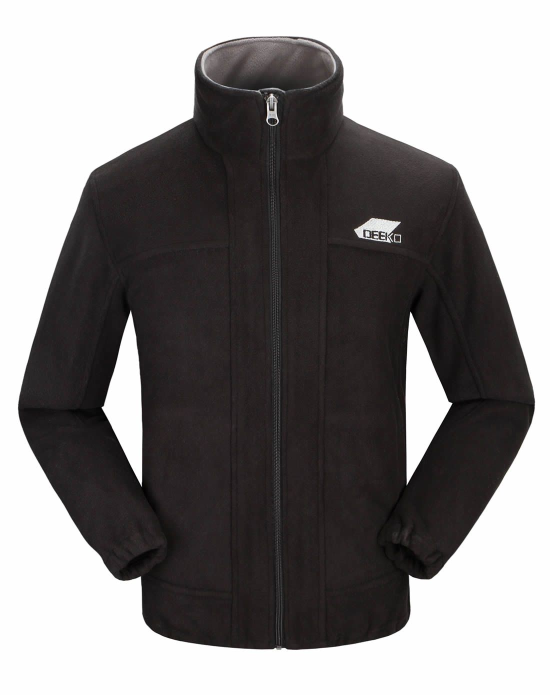 男士黑色抓绒衣 加厚保暖防风