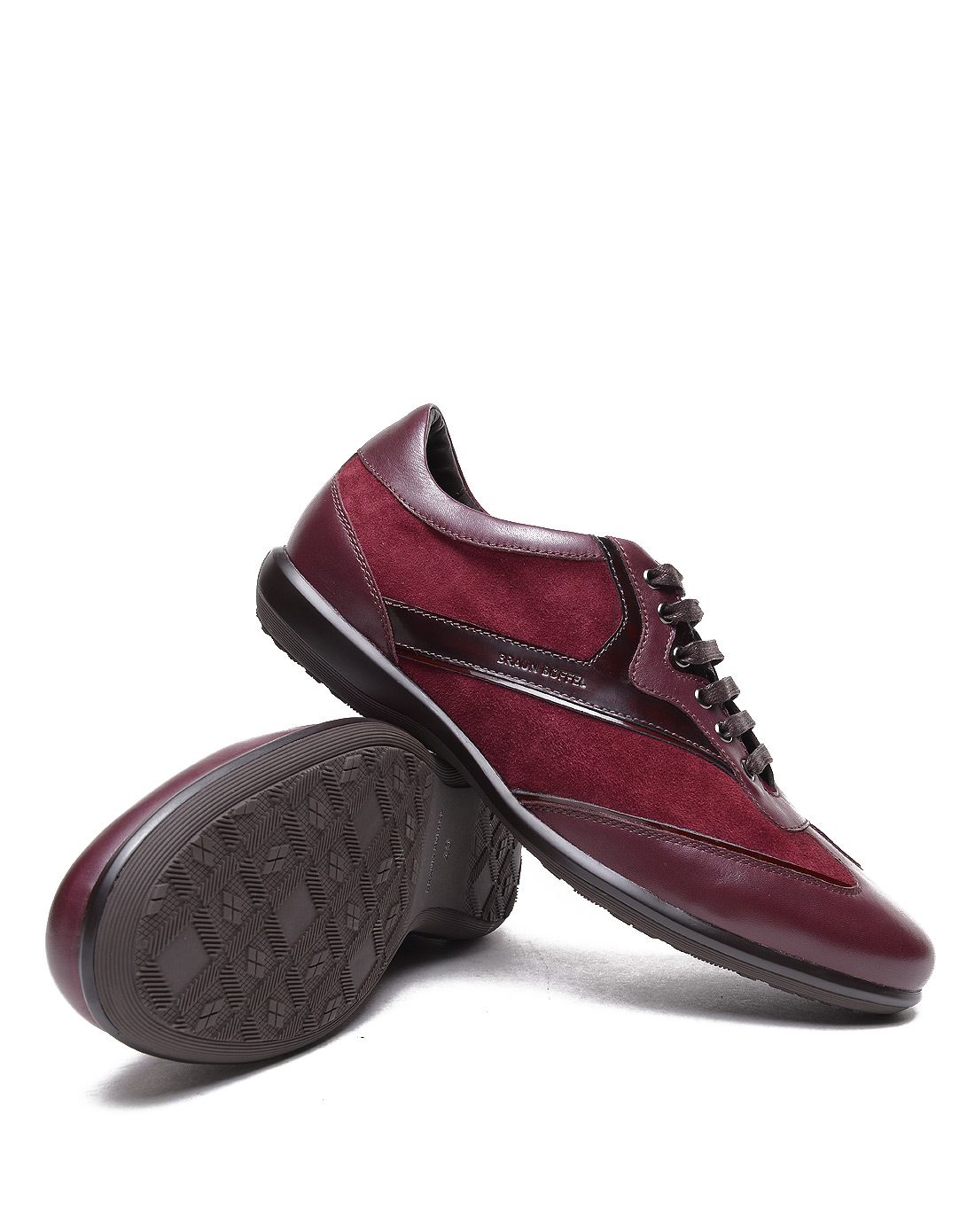 布兰施braun buffel红棕色羊皮/牛皮休闲男鞋b223152214203_唯品会