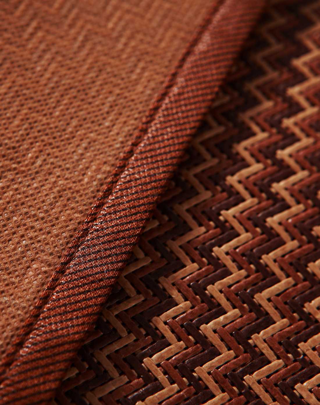 1.8m床抗菌防螨仿藤席三件套 深咖