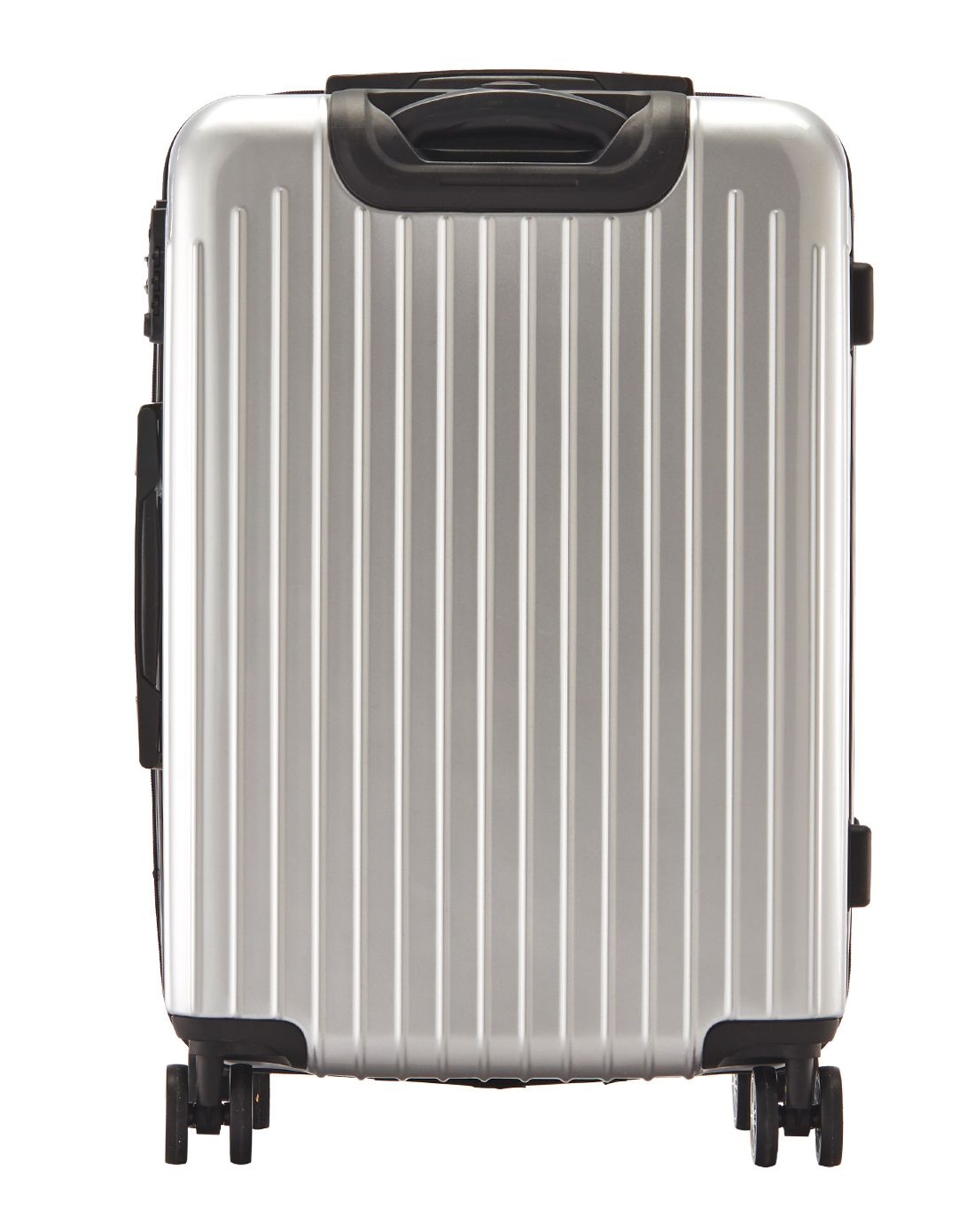 防盗拉链海关锁登机箱20寸银色