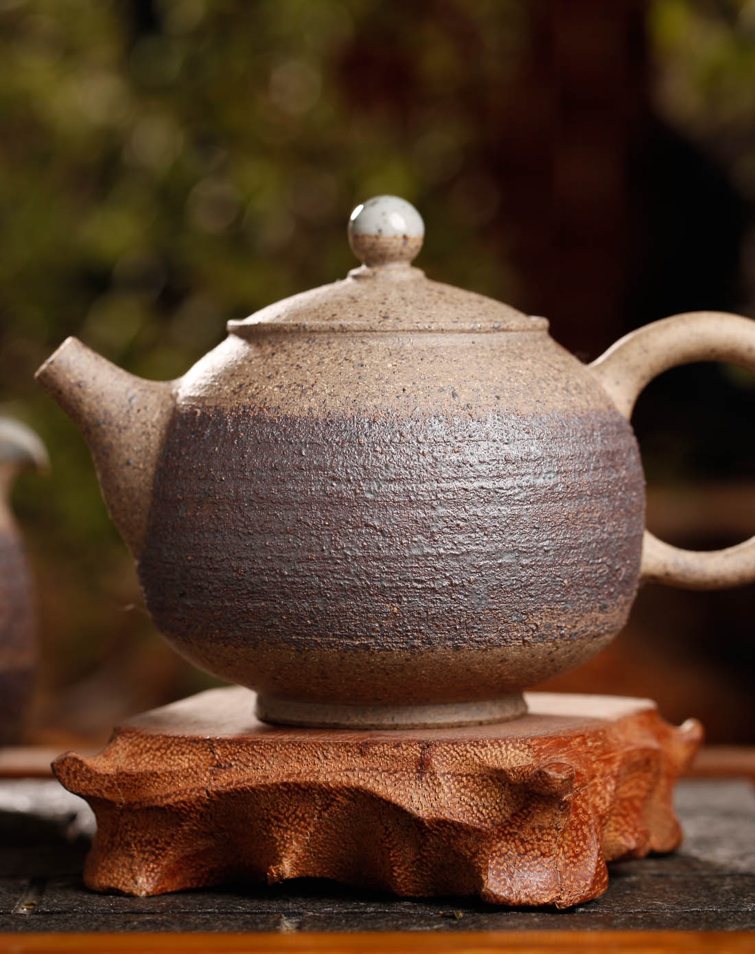 龙顶珠手工柴烧套组(1壶1海6杯)手工柴烧佳作 德化名品 古朴陶艺 素雅