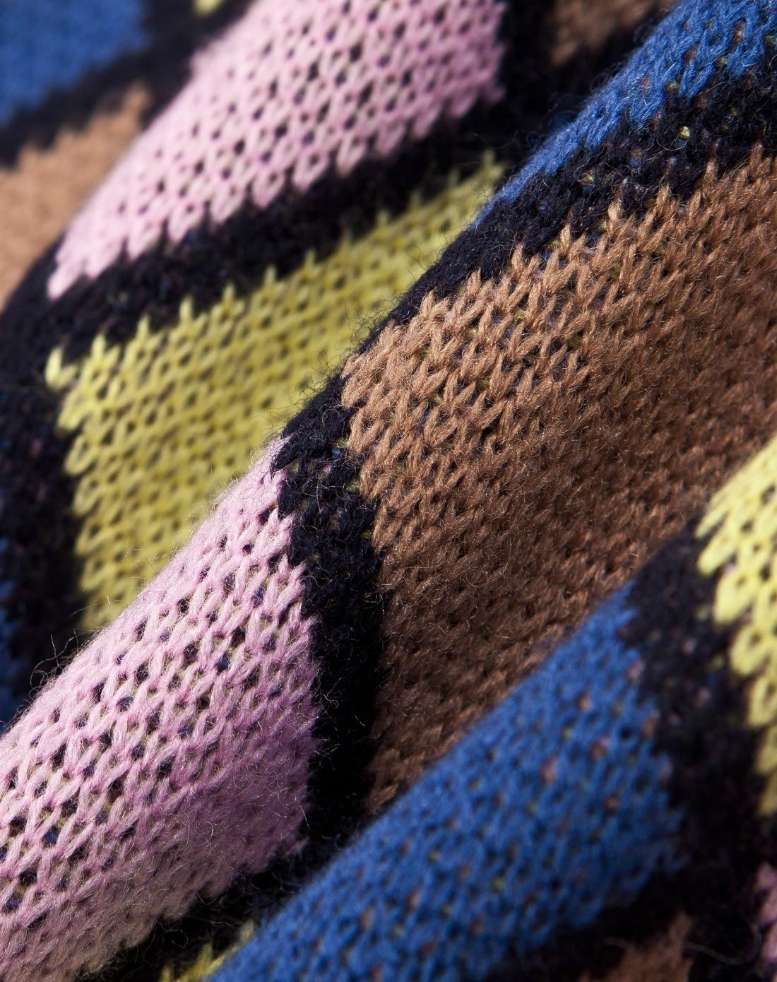 彩色格纹毛衫外套